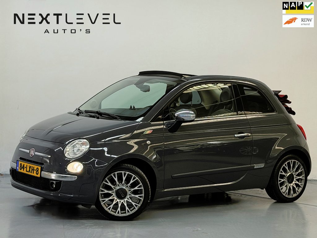 Fiat 500C 1.2 Rock Automaat Leder Navi CarPlay Nardo Grey