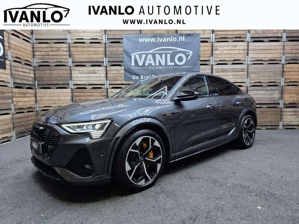 Audi e-tron Sportback S quattro 503PK! S edition 95 kWh Pano ACC Trekhaak 360 BlackPack Keyless 21"LM