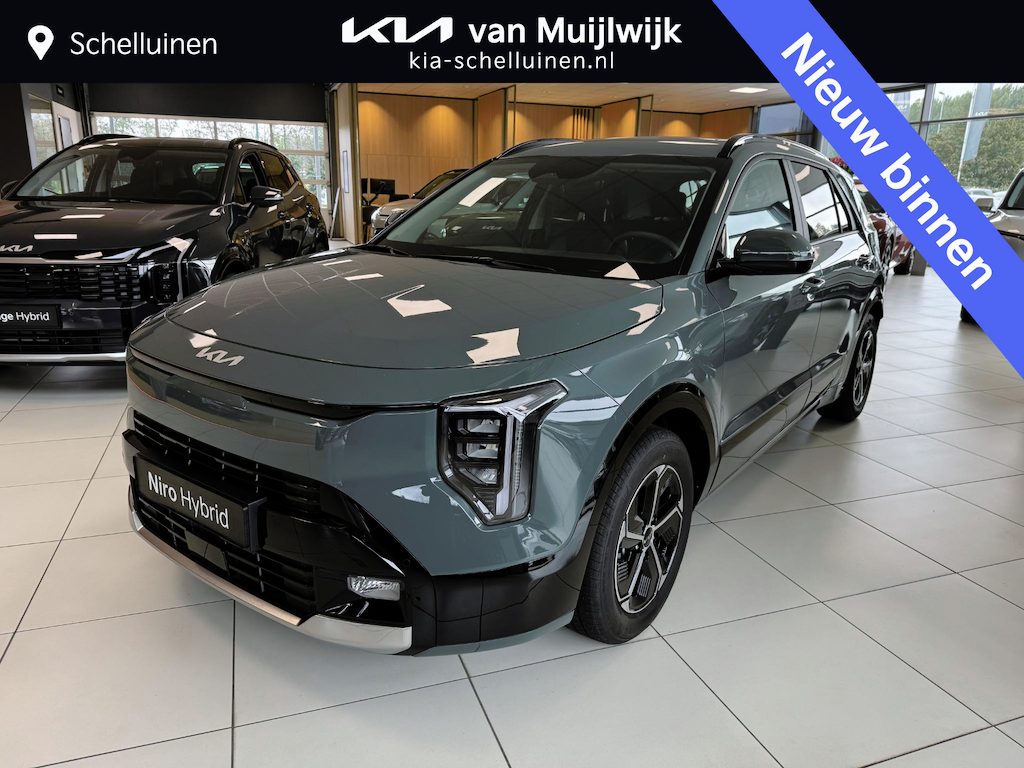 Kia Niro Hybrid 1.6 GDi DynamicPlusLine Rijklaar incl. Metalliclak | VoorraadVoordeelAuto | Ruim €3800,- voordeel inclusief inruilpremie actie !!