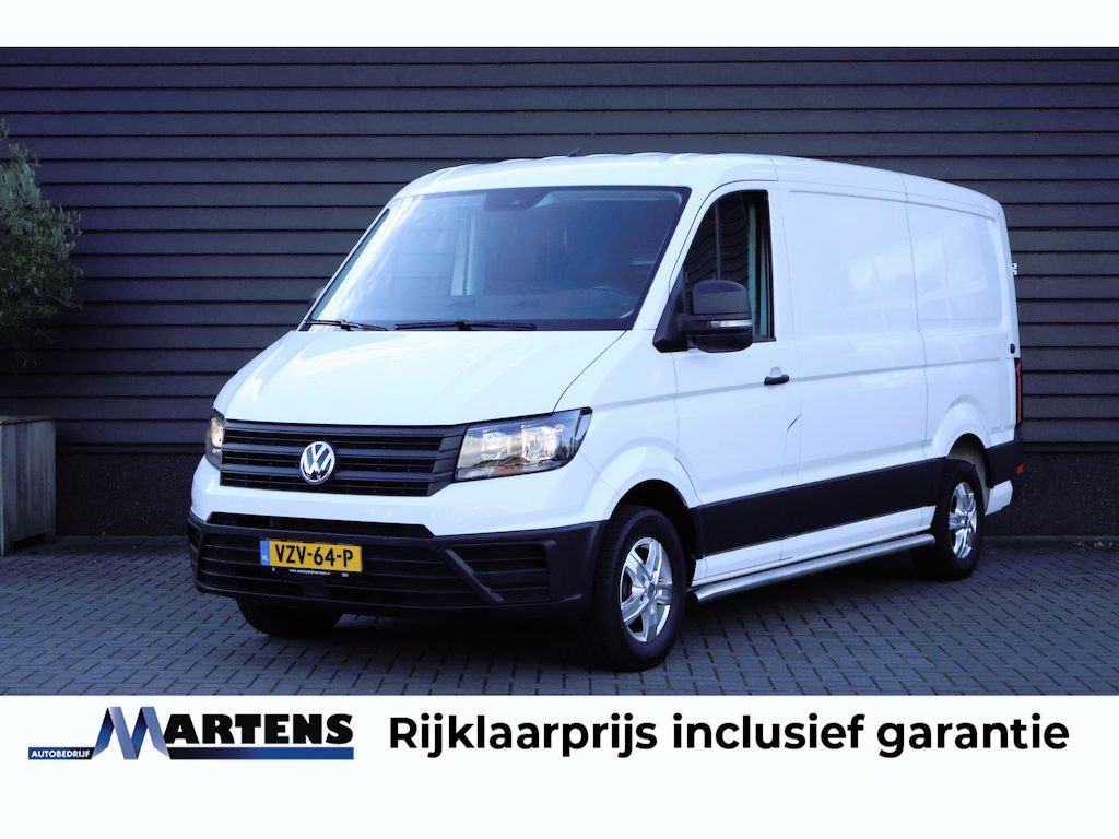Volkswagen Crafter 35 2.0 TDI 163pk DSG L3H2 RWD 3500kg Trekgewicht Trekhaak Camera Climate Control Bijrijdersbank Sidebars Navigatie