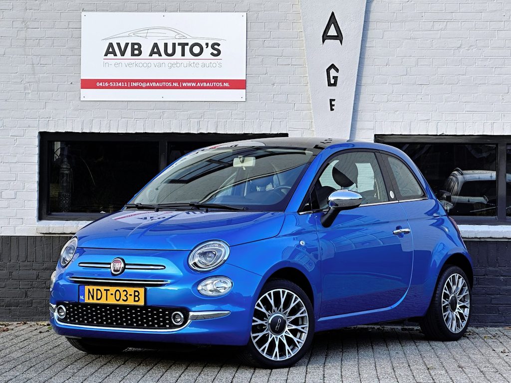 Fiat 500 1.2 Lounge Carplay Navi Cruise Airco Pano Half Leder