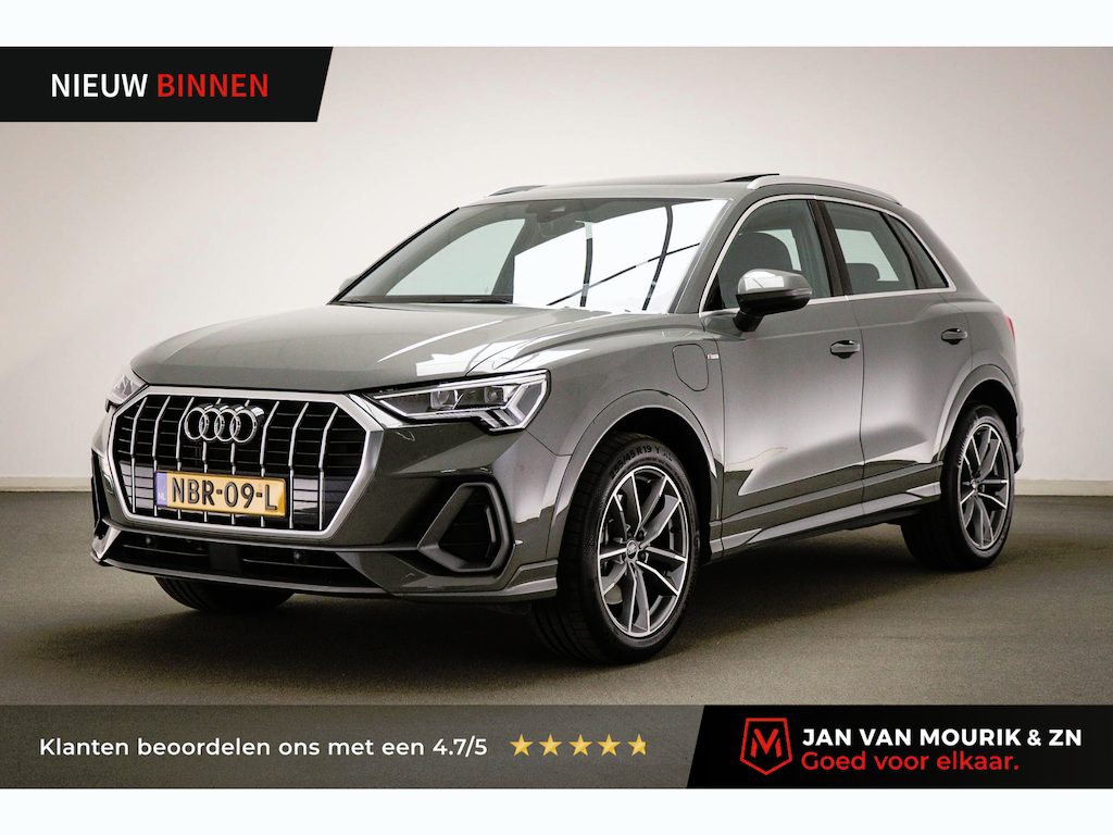 Audi Q3 45 TFSI e S edition | PANORAMADAK | HALF LEDER | STUURVERWARMING | TREKHAAK | 19"