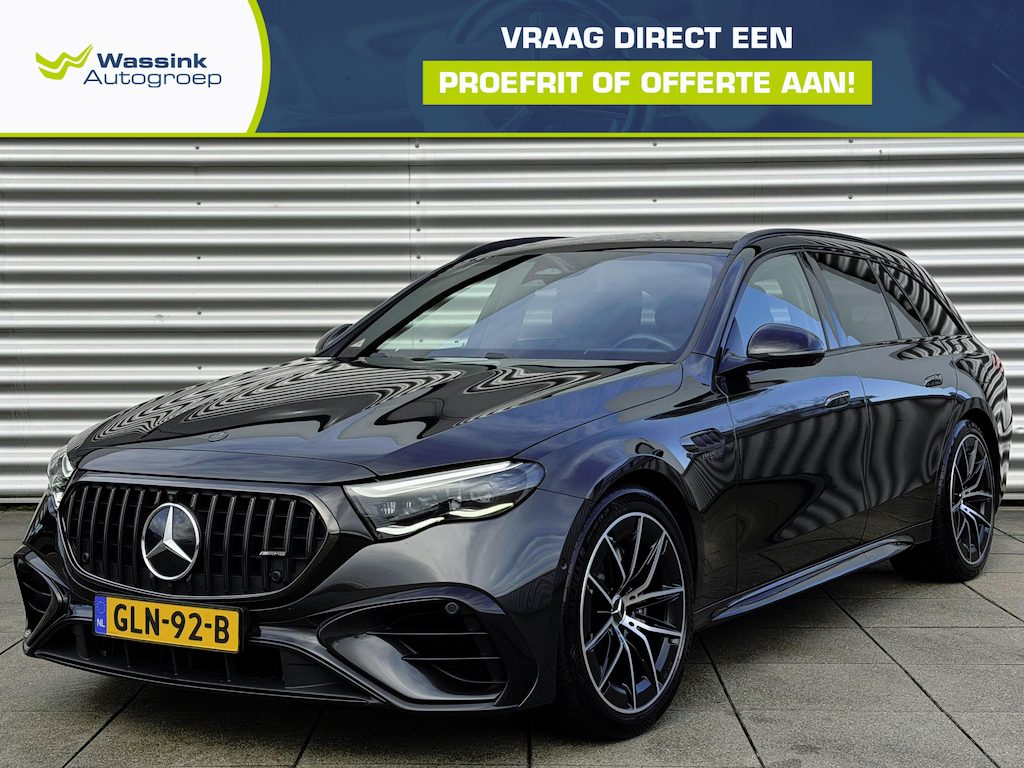 Mercedes-Benz E-klasse Estate AMG 53 4MATIC+ Night Edition Burmester | Panorama Dak | Hyper Screen | Meesturende achteras | MultiBeam LED | Origineel NL Auto