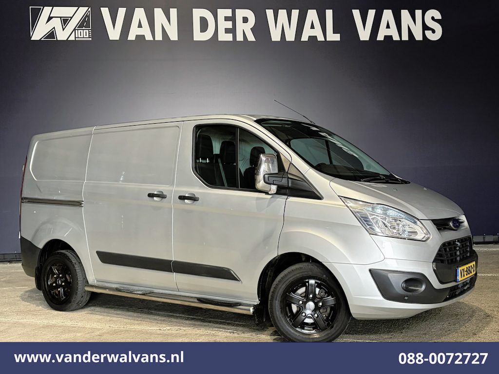 Ford Transit Custom 2.2 TDCI L1H1 Airco | LM-velgen | Camera | Navigatie | Trekhaak | Cruisecontrol Parkeersensoren, Bijrijdersbank