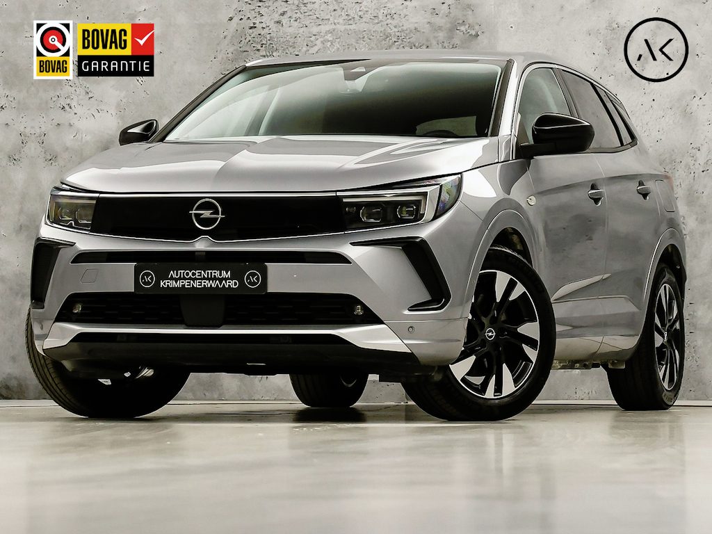 Opel Grandland 1.6 Turbo Plug-In Hybrid GS Line 224Pk Automaat (VIRTUAL COCKPIT, SOH 98,3%, APPLE CARPLAY, 360 CAMERA, ADAPTIVE CRUISE, STUURWIEL VERWAMD, SPORTSTOELEN, GETINT GLAS, LANE ASSIST, NIEUWSTAAT)