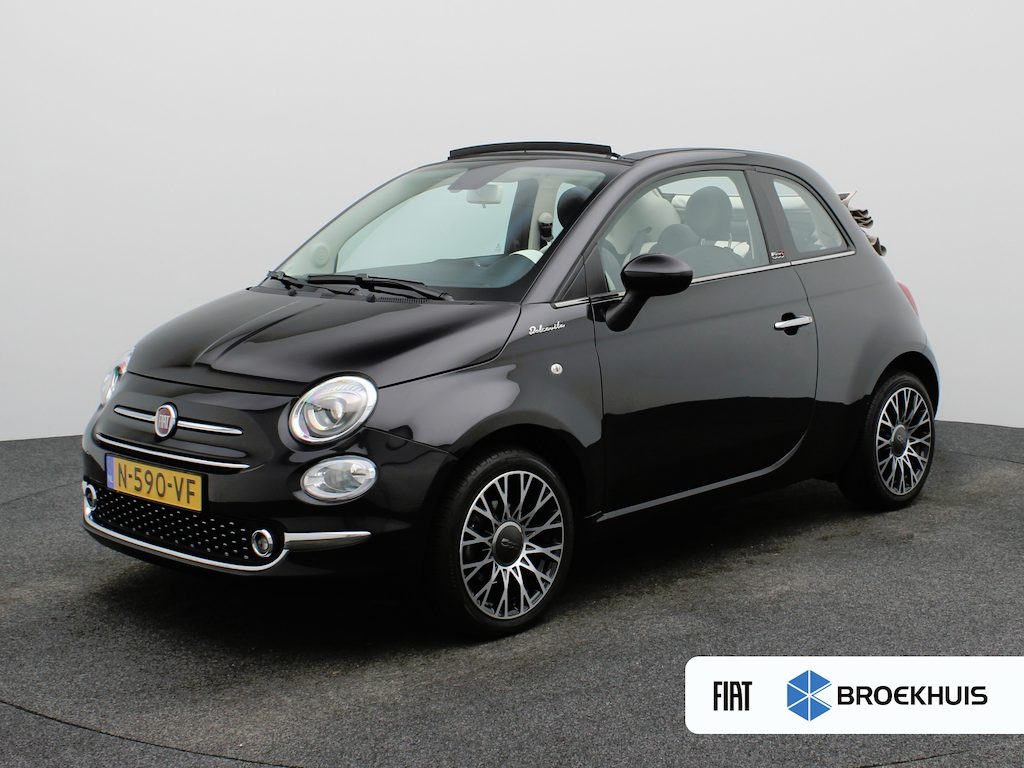 Fiat 500C 1.0 Hybrid Dolcevita Lage KM! | Cabrio | Carplay | Climate Control | Cruise Control | PDC | 16" Lichtmetalen Velgen | Origineel NL!