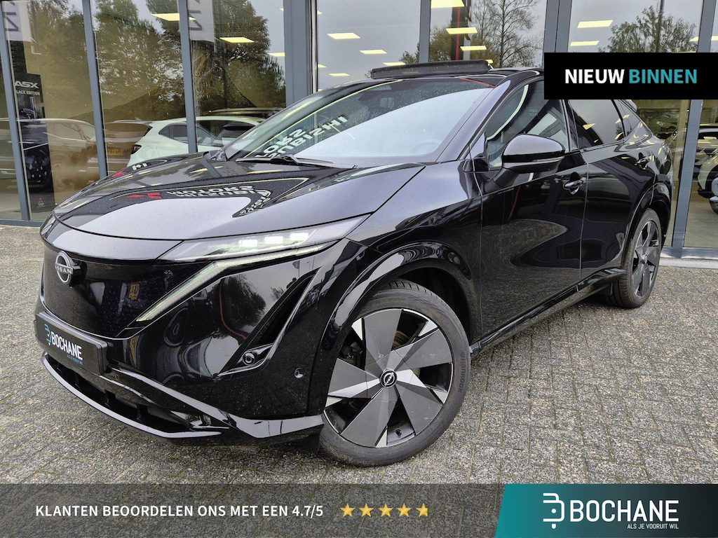 Nissan Ariya e-4ORCE Evolve 91 kWh | 4X4 | 1500KG trekgewicht | 306PK | Nappa lederen interieur | Trekhaak | Panoramadak | Bose |