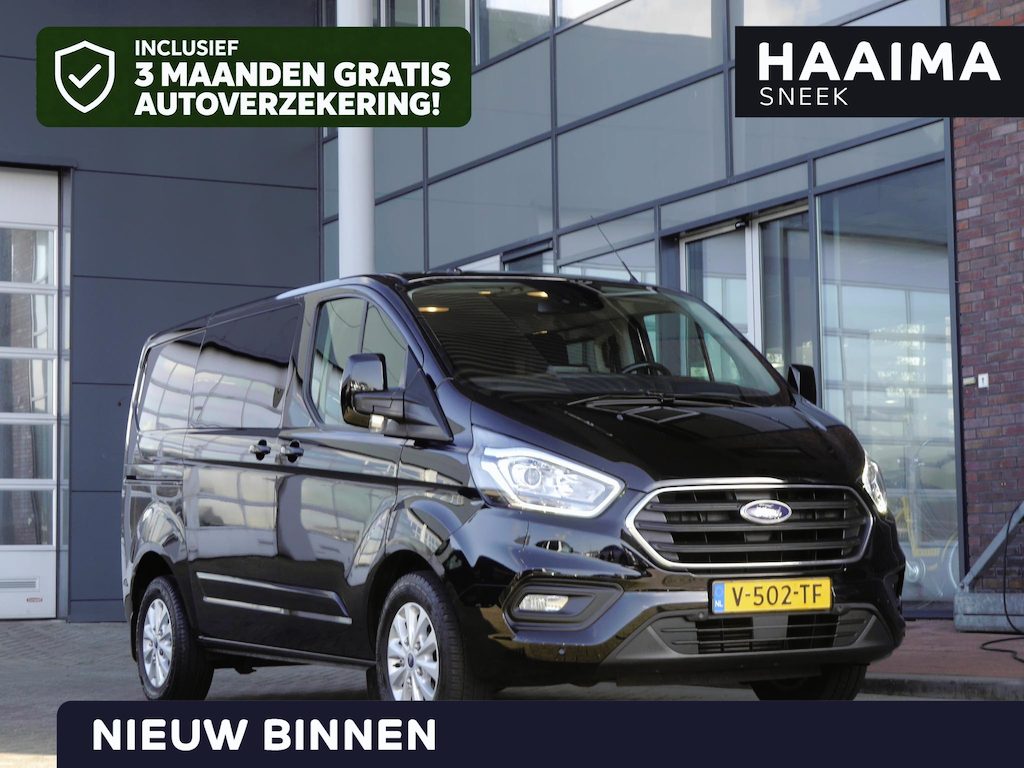 Ford Transit Custom 300 2.0 TDCI L1H1 Limited DC | Automaat | Dubbele cabine | 5 zits | Trekhaak | Achteruitrijcamera | Cruise control | Airco | Lichtmetalen velgen | Extra getint glas
