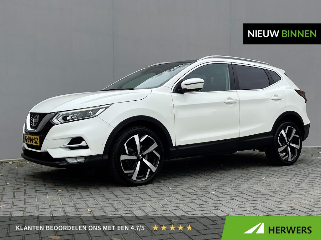 Nissan Qashqai 1.3 DIG-T Tekna / 100% dealer onderhouden / Afneemb. Trekhaak (1.500KG) / Adaptieve Cruise Control / Apple Carplay&Android Auto / Navigatie / DAB / Airco /