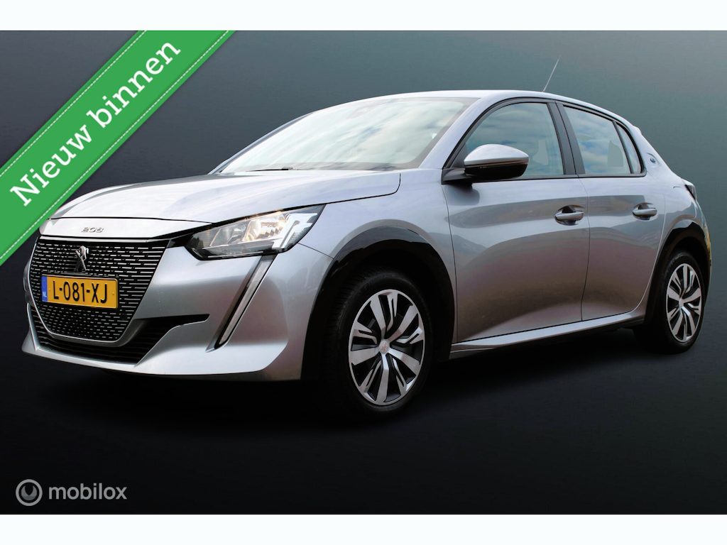 Peugeot e-208 EV Active 50 kWh, 3- fasen, Navigatie, App connect, Cruise, Clima, 4 bijna nieuwe All season banden