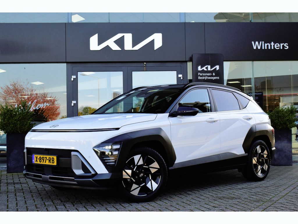 Hyundai Kona 1.6 GDI HEV Premium | Trekhaak | Memory | 360° Camera | Stoelventilatie | Dodehoekassistentie |