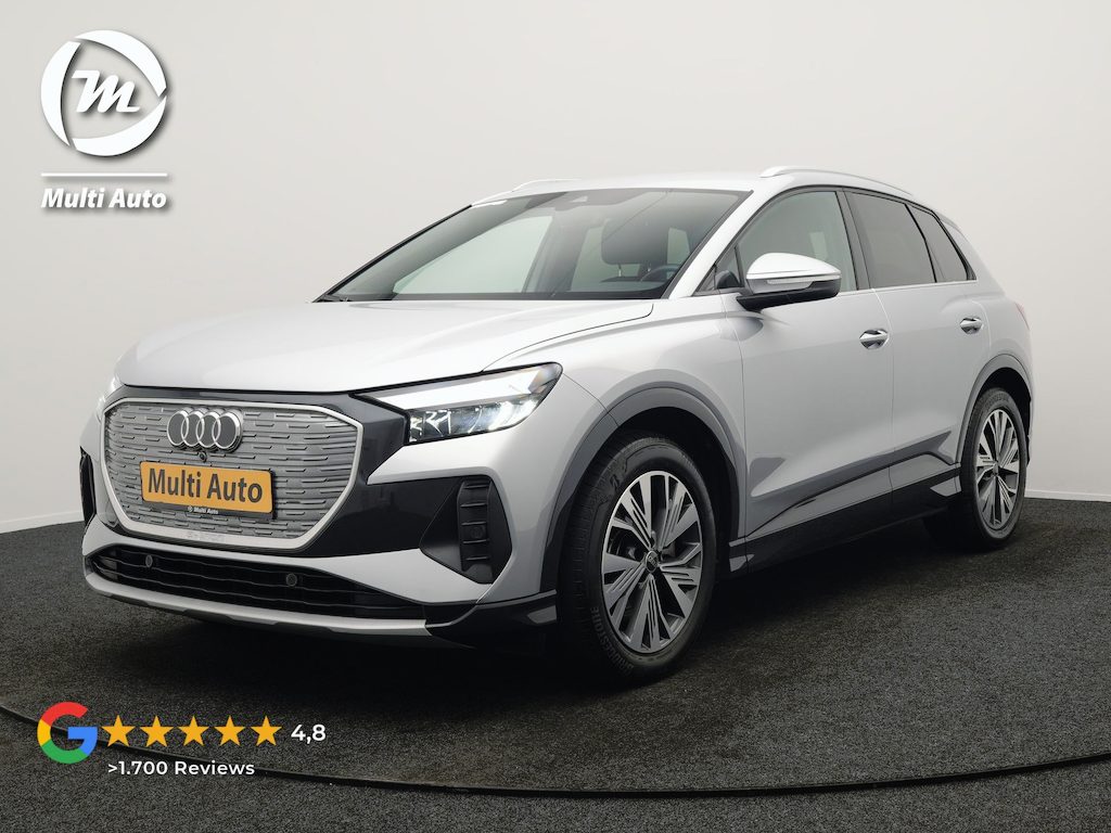 Audi Q4 e-tron 50 quattro Advanced edition 82 kWh 300pk Dealer O.H. | Apple Carplay | Voorstoelen Verwarmd | Navigatie Plus | 19"L.M | LED | Cruise Control | DAB | Virtual |