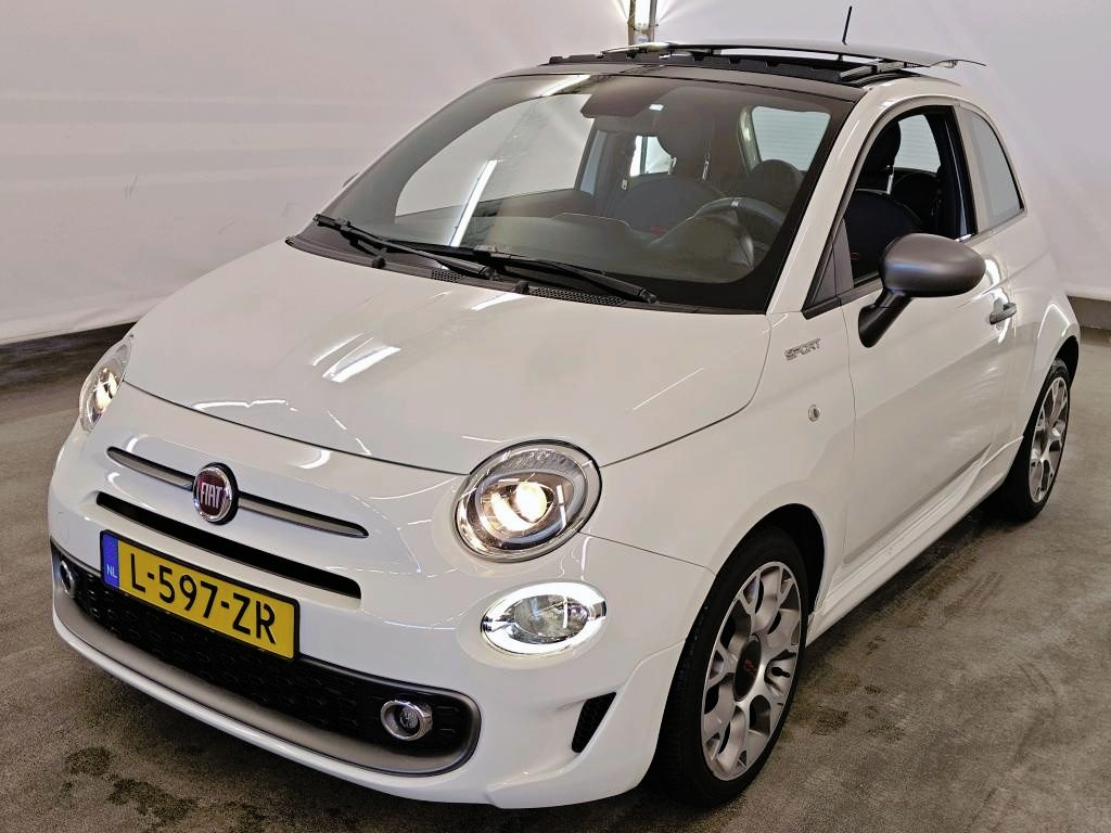 Fiat 500 1.0 Hybrid Sport|Schuif-Kanteladak|Navi|Climate|16"|Rijklaarprijs!