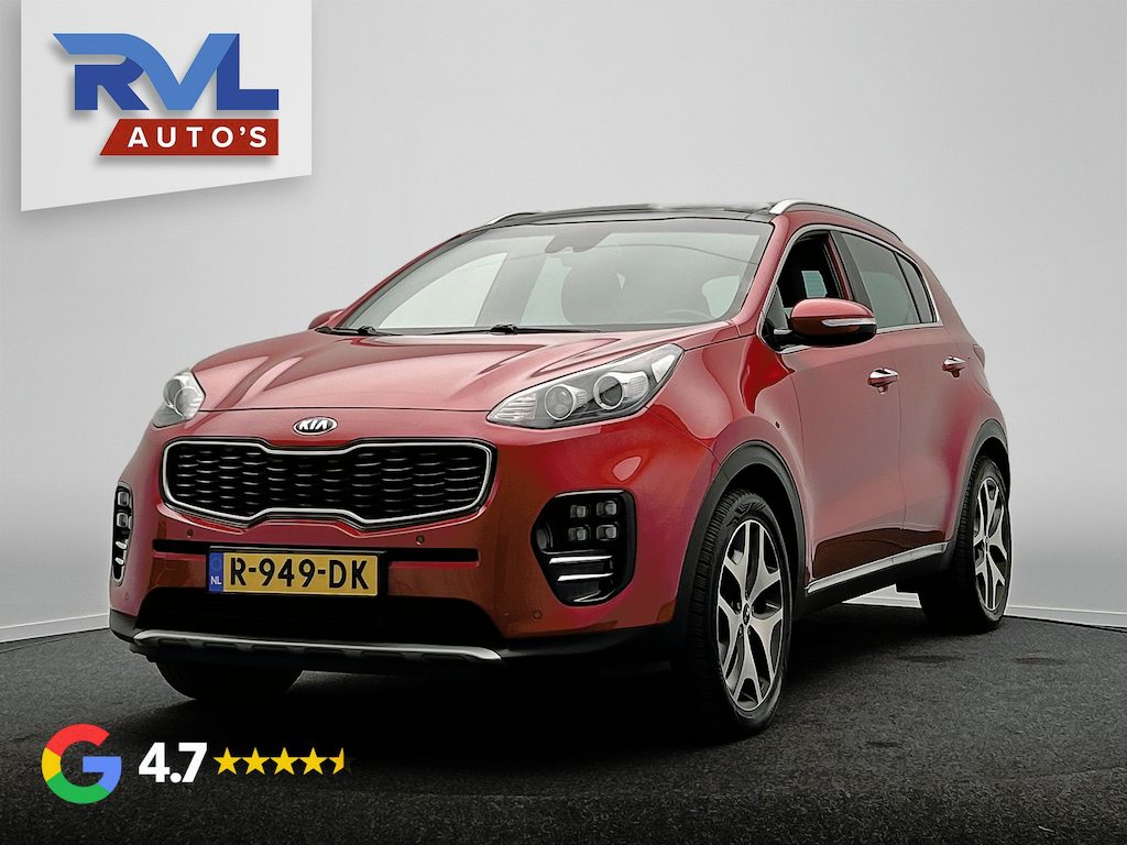 Kia Sportage 1.6 T-GDI GT-Line PlusLine| Dealer Onderhouden | Stoel/Stuur verwarming | Leder | Carplay | Camera | Panoramadak |