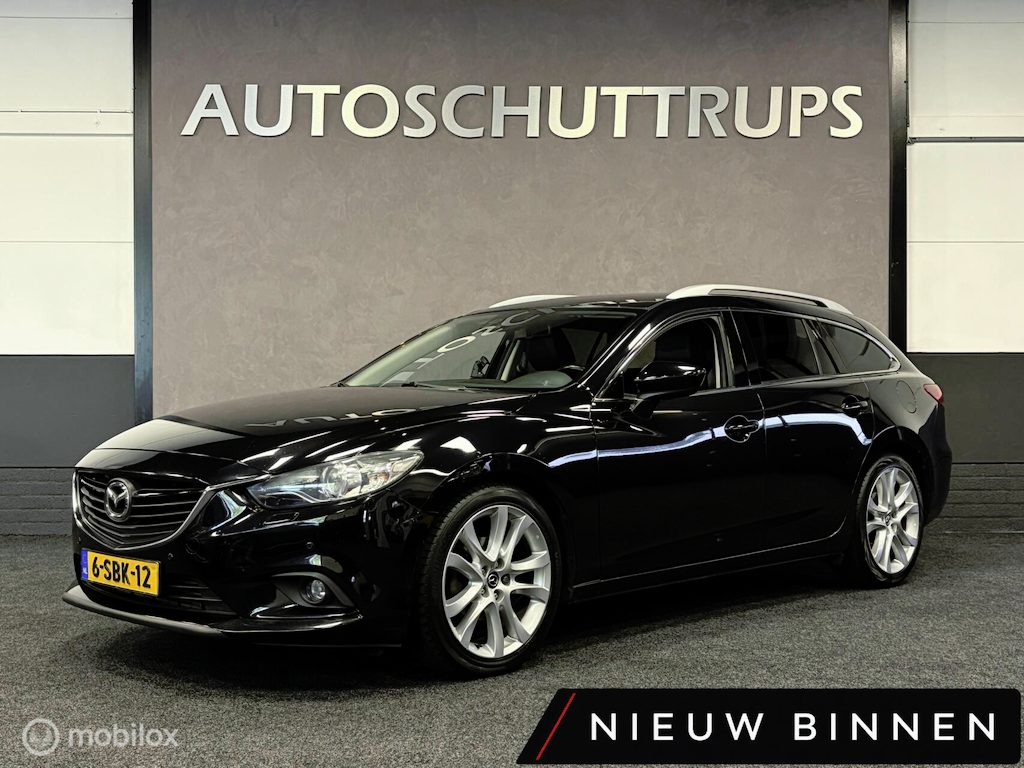 Mazda 6 Sportbreak 2.2D HP GT-M AUTOMAAT / LEDER / NAVI / CLIMA / CRUISE / TREKHAAK
