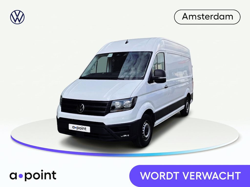 Volkswagen Crafter 35 2.0 TDI L3H2 Exclusive 140 pk Automaat | Verlengde garantie | Navigatie | Trekhaak | Parkeersensoren | Achteruitrijcamera | Adaptieve cruise control | Verwarmde voorruit | Draadloze telefoonlader |