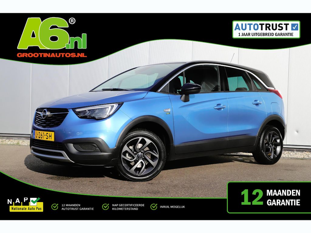 Opel Crossland X 1.2 Turbo Edition 2020 131PK Automaat LMV Navigatie Carplay Android Airco Cruise Parkeersensor Rijstrooksensor