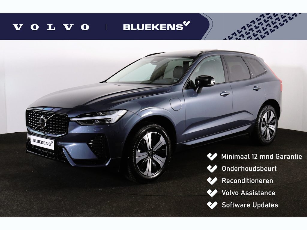 Volvo XC60 T8 Recharge AWD Plus Dark - Panorama/schuifdak - IntelliSafe Assist & Surround - Harman/Kardon audio - Adaptieve LED koplampen - Parkeercamera achter - Verwarmde voorstoelen, stuur & achterbank - Parkeersensoren voor & achter - Elektr. bedienb. voorstoelen met geheugen - Draadloze tel. lader - Standkachel - Inklapbare trekhaak - 19' LMV