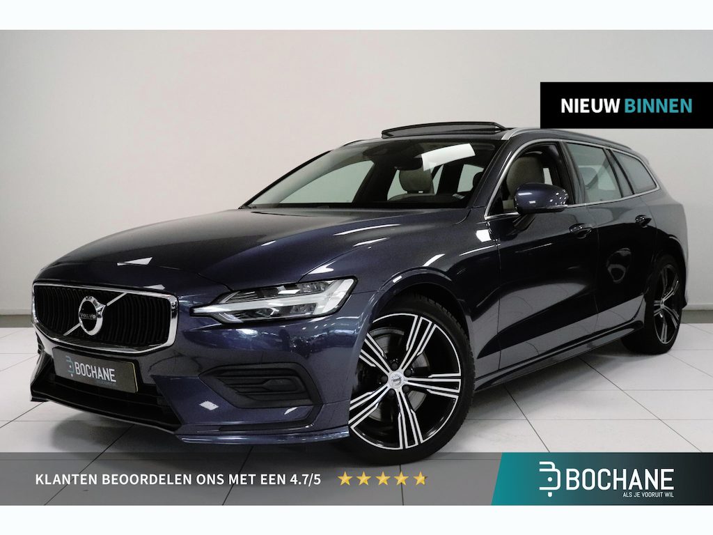 Volvo V60 2.0 T5 Momentum | Panoramadak | Harman Kardon | Navigatie | Leder | Adaptieve cruise | AppleCarplay AndroidAuto | 19"Lichtmetaal |