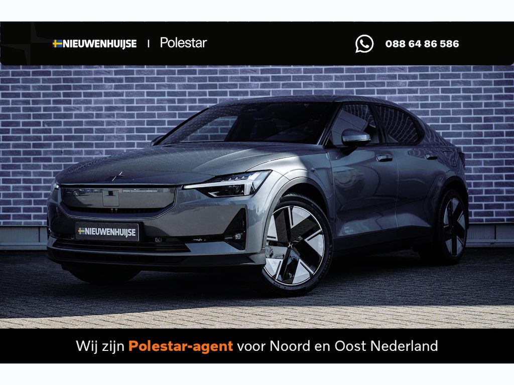 Polestar 2 Long Range Single Motor Prime 82 kWh | Pilot assist | 360 camera met parkeerhulp | BLIS | Cross Traffic Alert | Rear collision warning | Panoramadak | Harman Kardon premium sound | Volledig verstelbare voorstoelen | Polestar digital key | LED mistlampen met bochtverlichting | Elektr. bedienbare achterklep met voetsensor | Warmtepomp | stoelverwarming achterin | Verwarmd stuurwiel |