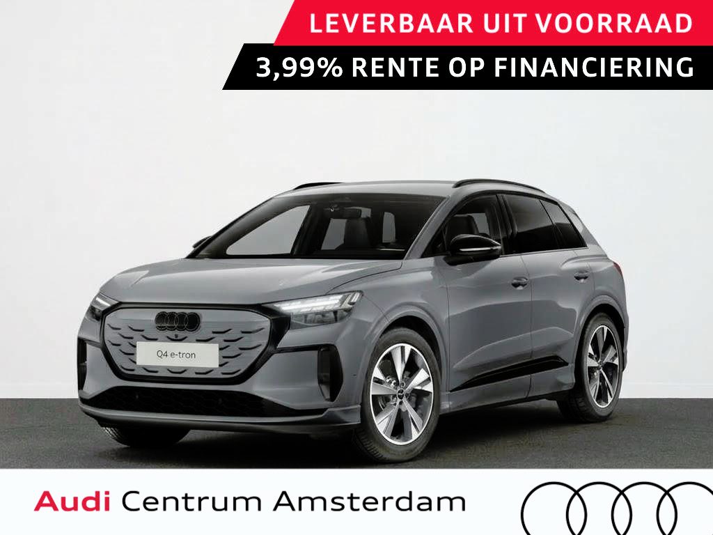Audi Q4 e-tron S edition 63 kWh 204 pk | Techniekpakket plus | Optiekpakket zwart | Trekhaak | Privacy glas |