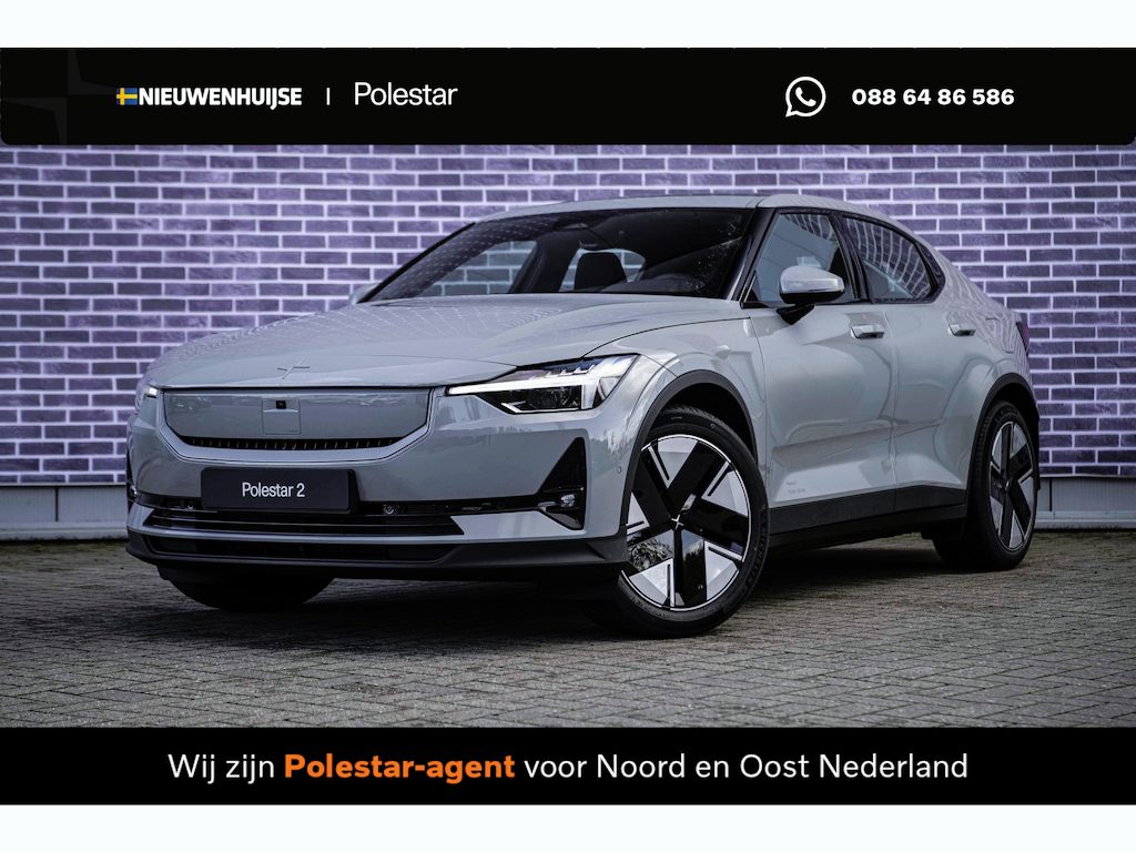 Polestar 2 Long Range Single Motor Prime 82 kWh | Pilot assist | 360 camera met parkeerhulp | BLIS | Cross Traffic Alert | Rear collision warning | Panoramadak | Harman Kardon premium sound | Volledig verstelbare voorstoelen | Polestar digital key | LED mistlampen met bochtverlichting | Elektr. bedienbare achterklep met voetsensor | Warmtepomp | stoelverwarming achterin | Verwarmd stuurwiel |