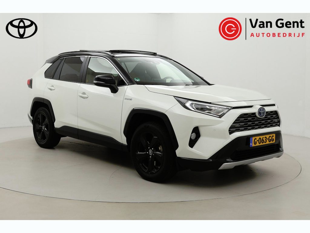 Toyota RAV4 2.5 Hybrid 2WD Bi-Tone | Panoramadak | Trekhaak | Leder | JBL | Navigatie | Stoelverwarming | Parkeersensoren voor/achter | Camera | BearLock | Apple Carplay / Android Auto | 18 inch