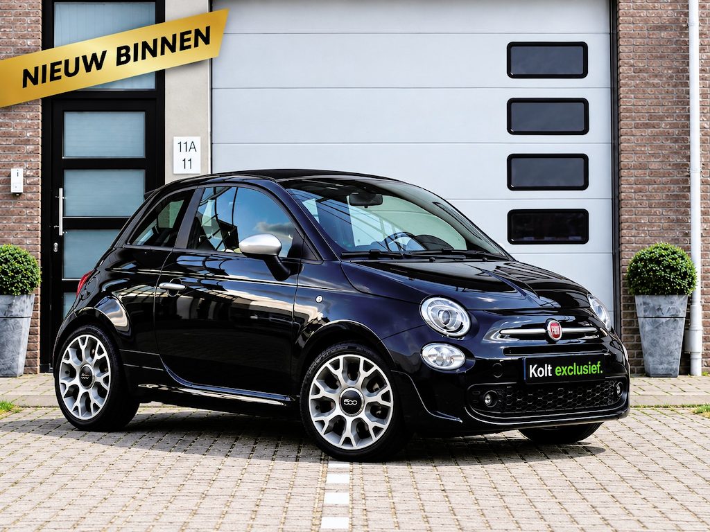 Fiat 500C 1.0 Hybrid Rockstar Cabrio | Sport Pakket | CarPlay | Climate | 16" LM Velgen | Leder Sport Int | Orig Nederlands | Navigatie | 1 Eigenaar!