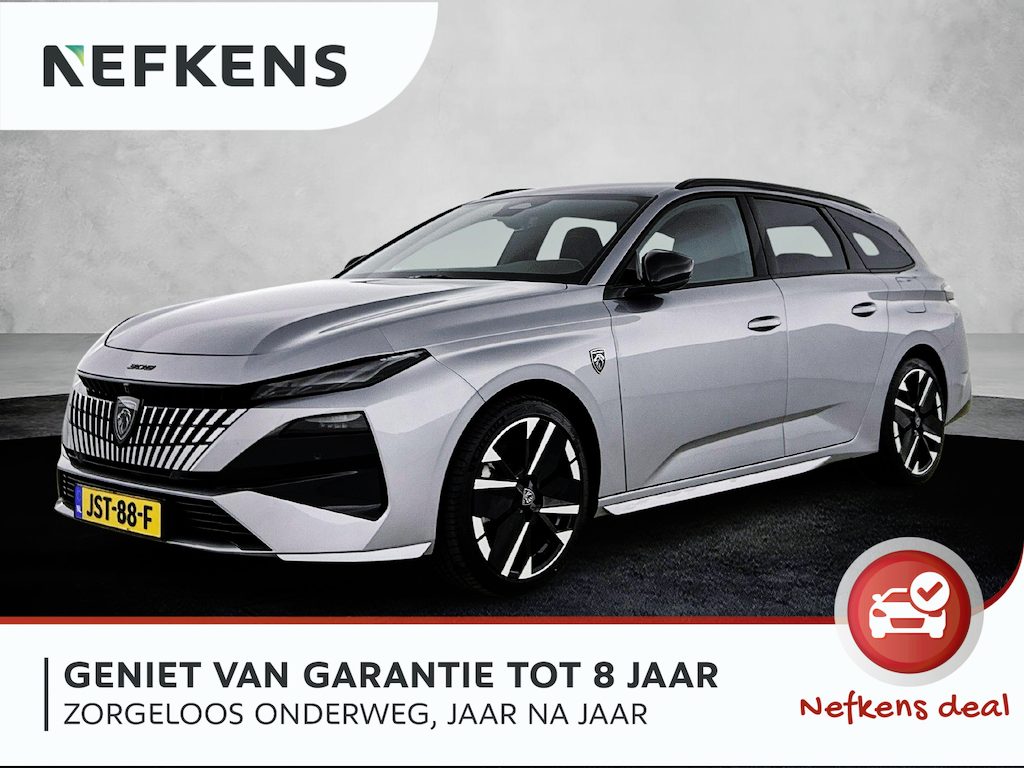 Peugeot 308 SW GT 195pk Plug-in Hybrid Automaat | Navigatie | Alcantara interieur met elektrisch verstelbare bestuurdersstoel | 360 camera | Elektrische achterklep | Cruise control adaptief | Apple Carplay en Android auto
