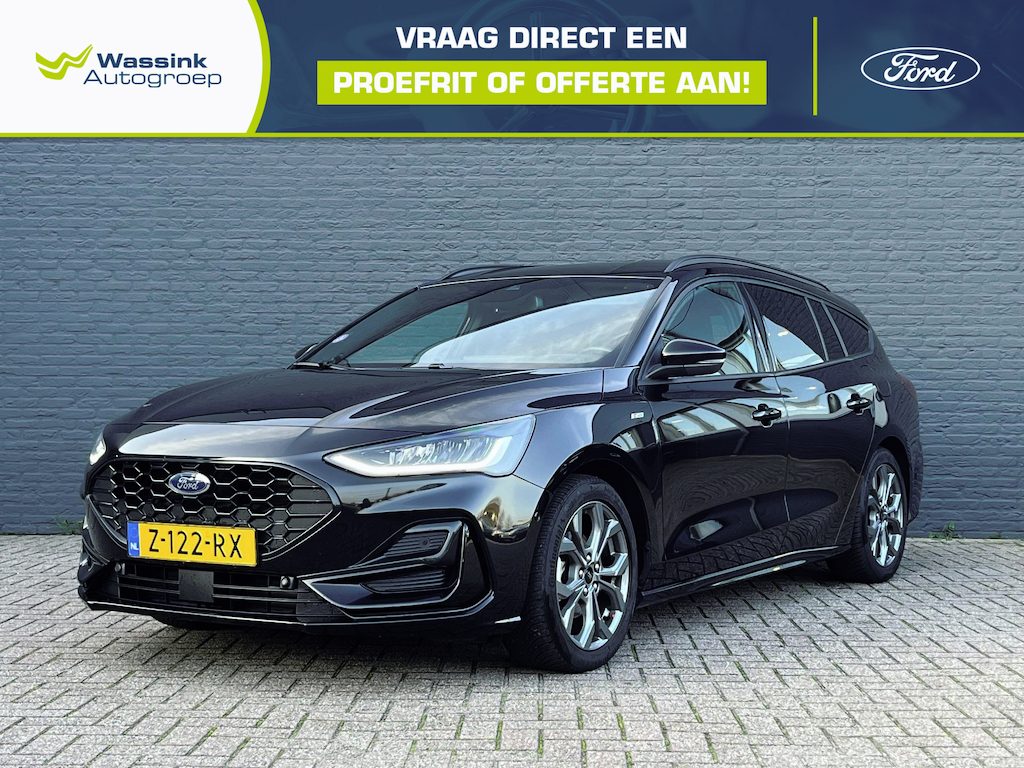 Ford Focus Wagon 1.0 EcoBoost Hybrid ST Line Adaptive Cruise Control | Camera | Sensoren Rondom | Navigatie | CarPlay | WinterPack (Stoel-, Voorruit- & Stuurverwarming) | Allseasonbanden |