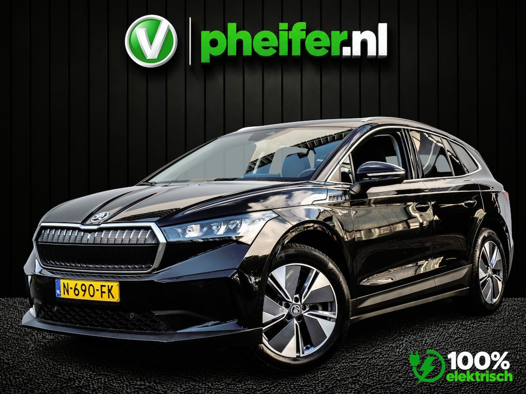 Skoda Enyaq iV 80 SOH 92% Trekhaak/ Leer/ Stoel-stuurverwarming/ Camera/ Stoelgeheugen/ Carplay/ Navigatie/ Blindspot