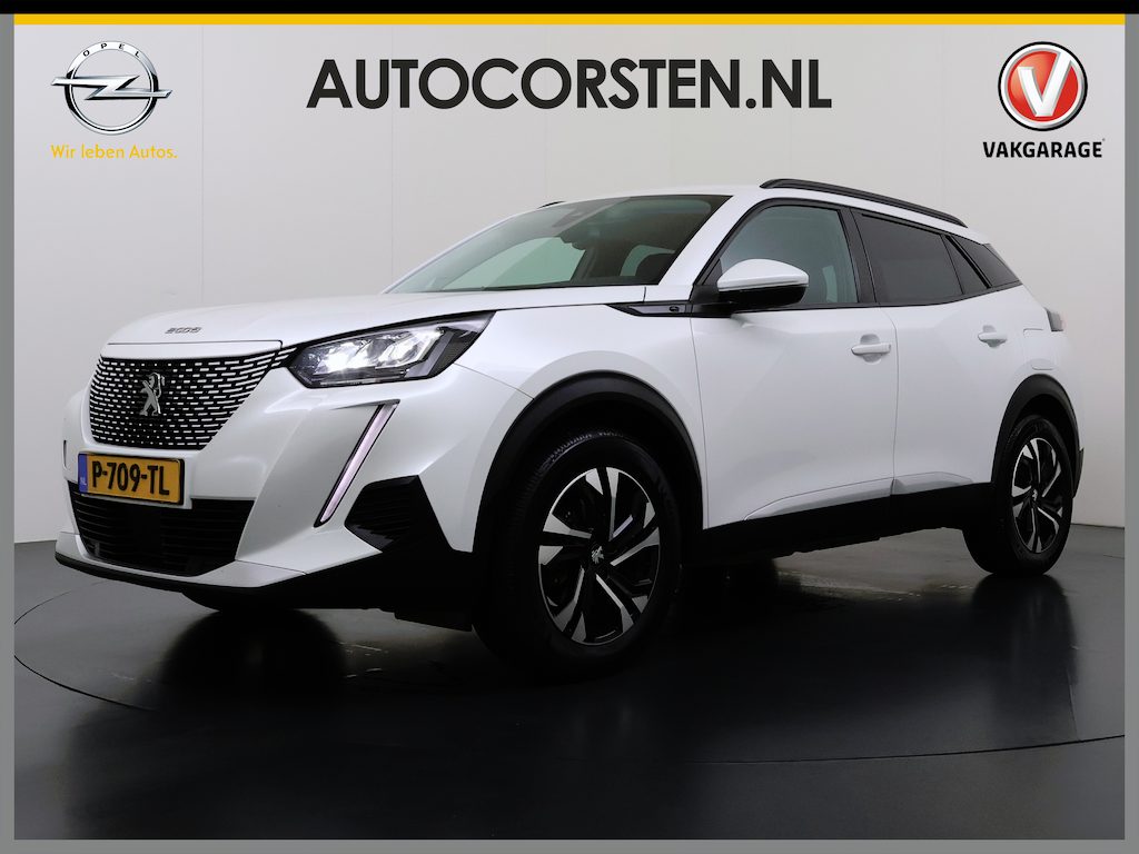 Peugeot e-2008 EV Allure Pack 50kWh Trekhaak 3D-Navi 360°Camera Apple Carplay Android Auto Ecc SOH 88% Regen-Lichtsensor Privacy Glas Led Isofix Bluetooth Cruise Control 1e Eigenaar Dealeronderhouden Origineel Nederlandse Auto