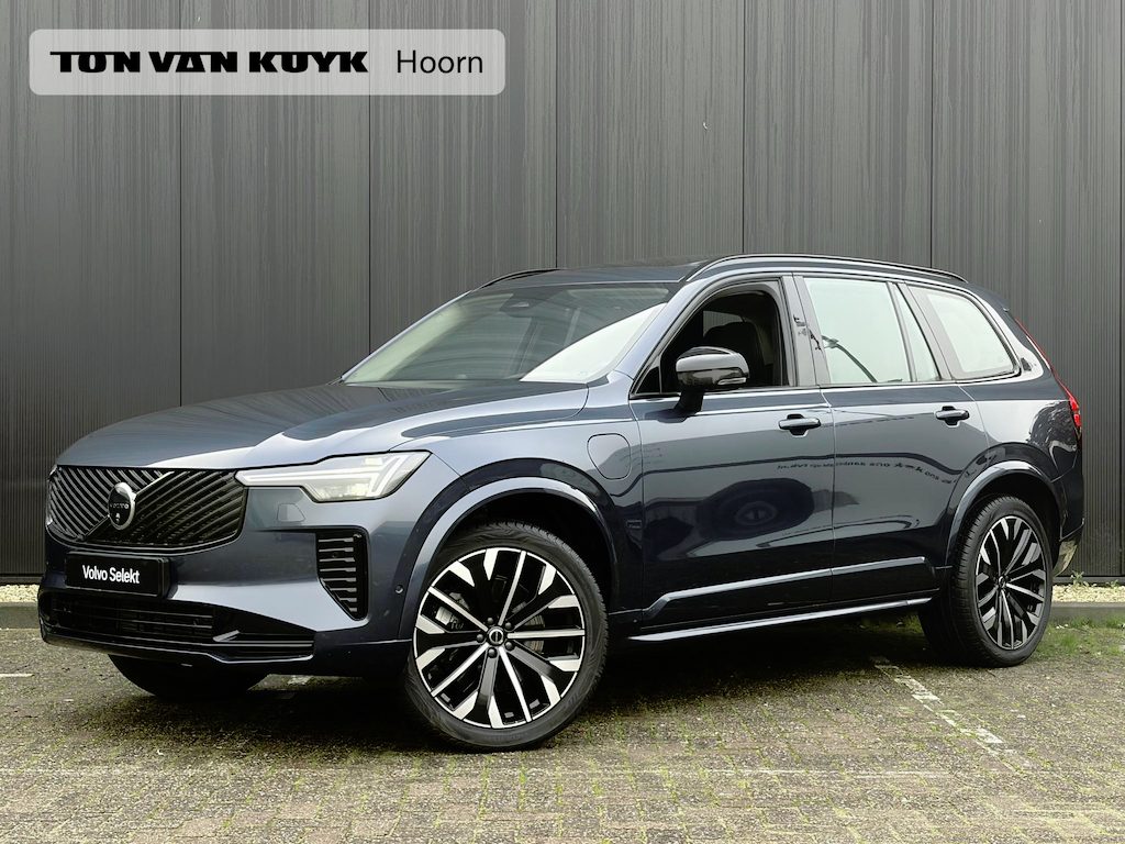 Volvo XC90 T8 455PK Plug-in hybrid AWD Ultra Dark / Bowers & Wilkins / Luchtvering / Gelamineerd Glas / Nappa Leder Met Ventilatie / 21" / Panoramisch Dak / Trekhaak /