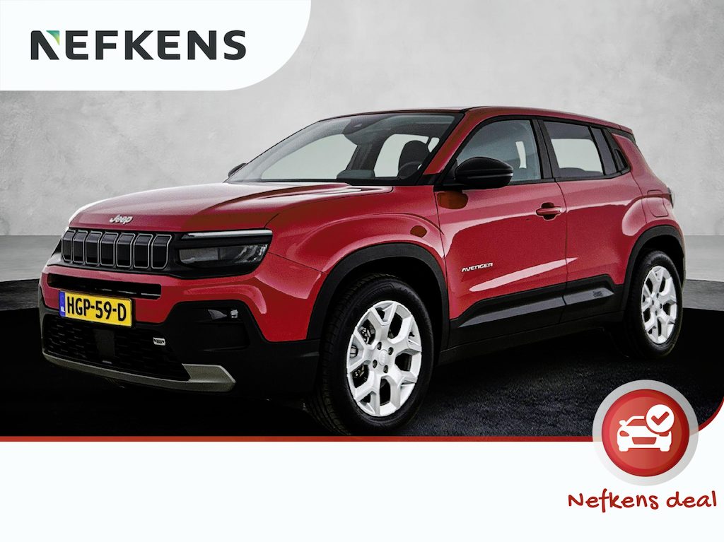 Jeep Avenger 156pk Longitude 54 kWh Automaat | Navigatie | Adaptieve Cruise Control | Camera | LED | 16"LMV | Climate Control | Apple Carplay/Android Auto |