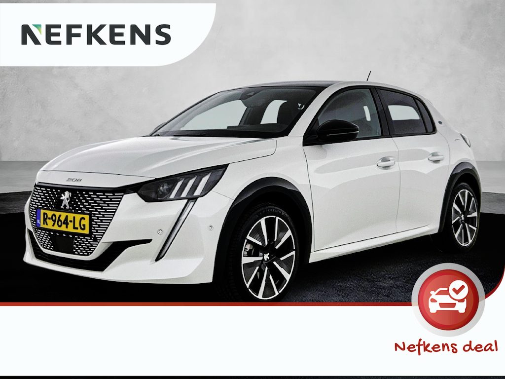 Peugeot e-208 136pk EV GT Pack 50 kWh Automaat | 1ste Eigenaar | Navigatie | Climate Control | Stoelverwarming | Adaptieve Cruise Control | 17" LMV | Keyless Entry/Start | Dodehoekdetectie | LED | Apple Carplay/Android Auto |