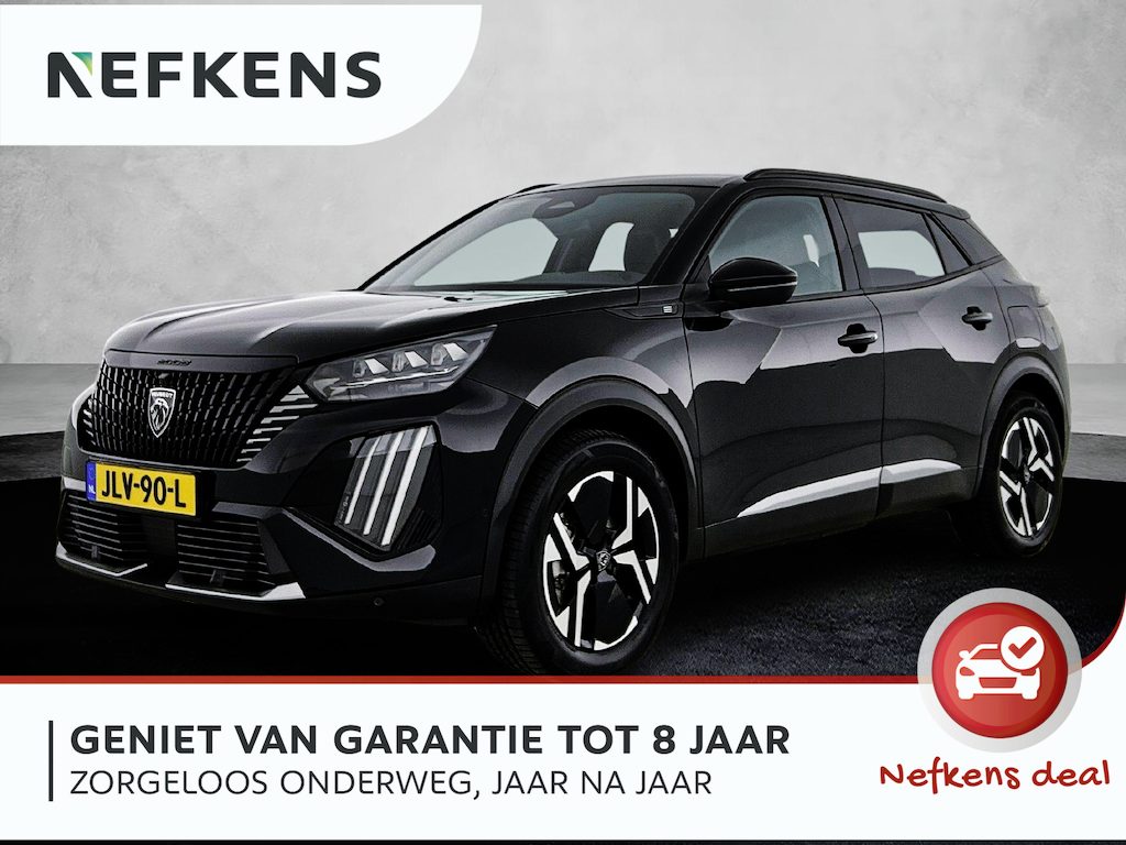 Peugeot e-2008 156pk EV GT Avantage 54 kWh Automaat | Tot 8 Jaar Garantie | 403km WLTP Actieradius | Navigatie | Camera Voor+ Achter | Leder/Alcantara | Stoel elektrisch+verwarmd+massage | Full Led koplampen | Parkeersensoren v+a | Keyless | Adaptieve Cruise Control | Dodehoekdetectie | Apple Carplay / Android Auto | Donker getint glas | 17" lichtmetalen velgen |