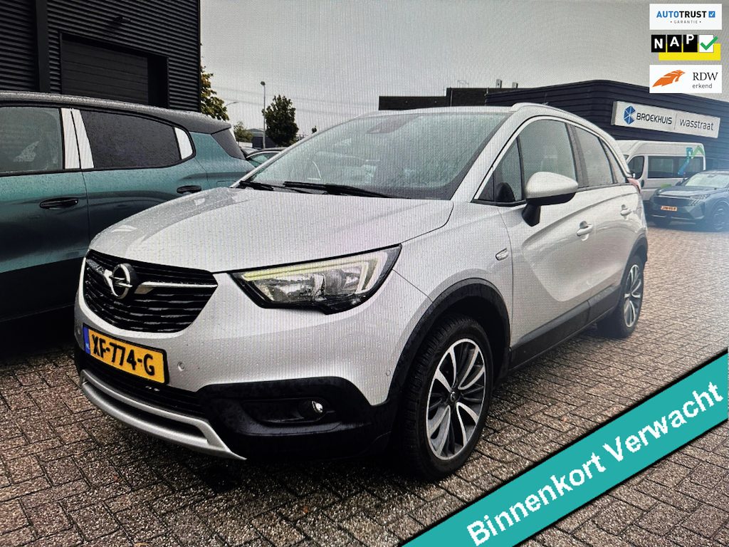 Opel Crossland X 1.2 Turbo Online Edition AUTOMAAT/Navi/Clima/LM-velgen/half-leder/privacy-glass/dealer-onderh/2 Sleutels/bomvol