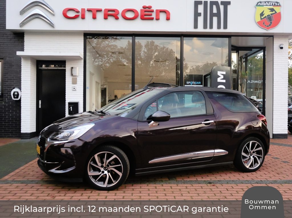 DS 3 Cabriolet PureTech 130PK H6 S&S Sport Chic, Rijklaarprijs | Camera | Navigatie | LED verlichting