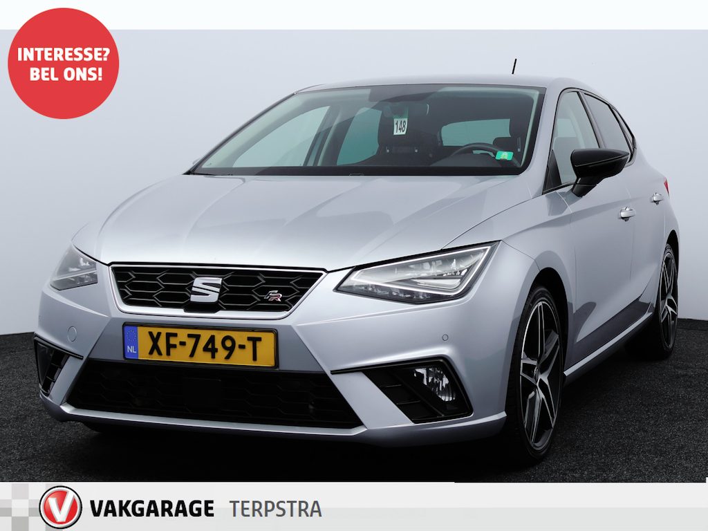 SEAT Ibiza 1.0 TSI FR Business Intense/ AUTOMAAT!/ 18'' LMV/ LED Koplampen/ Apple + Android/ Camera/ Stoelverw./ Adaptive Cruise/ Keyless/ Extra getint glas/ PDC V+A/ DAB+/ Mistl./ Multi. Sportstuur.