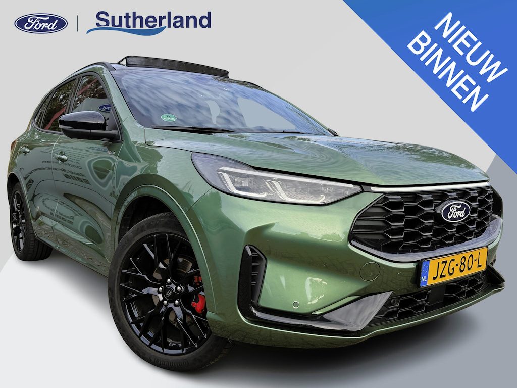 Ford Kuga 2.5 PHEV ST-Line X 243pk | Black Package | Wegklapbare trekhaak (elektrisch bedienbaar) | Panoramadak, elektrisch te openen | Adaptieve Matrix LED koplampen met | Winter Pack