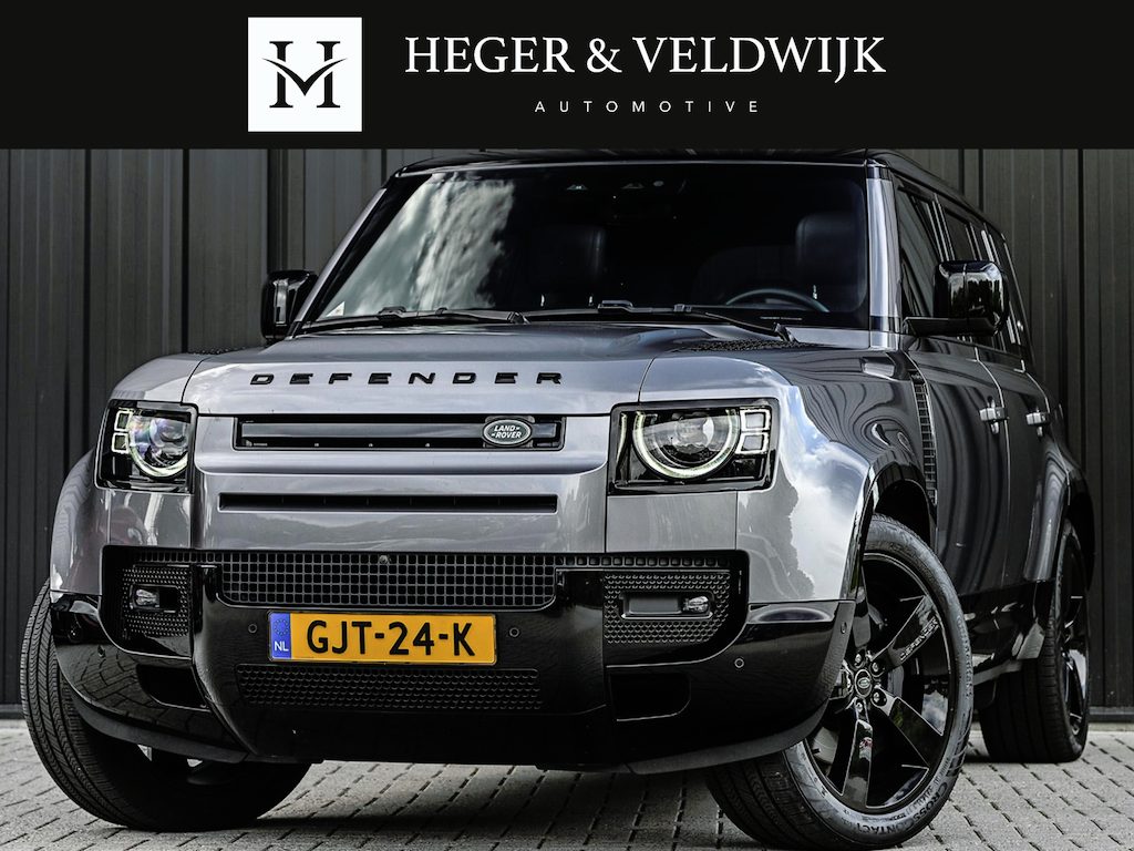Land Rover Defender 110 2.0 P400e 110 X-Dynamic HSE | Panoramadak | NL-Auto | Dealeronderhouden | Meridian Sound | HUD | 360 Camera | Luchtvering | Stoelverwarming + Ventilatie  | Memory Seats | Trekhaak | Koelbox | Ambiance Interieur |