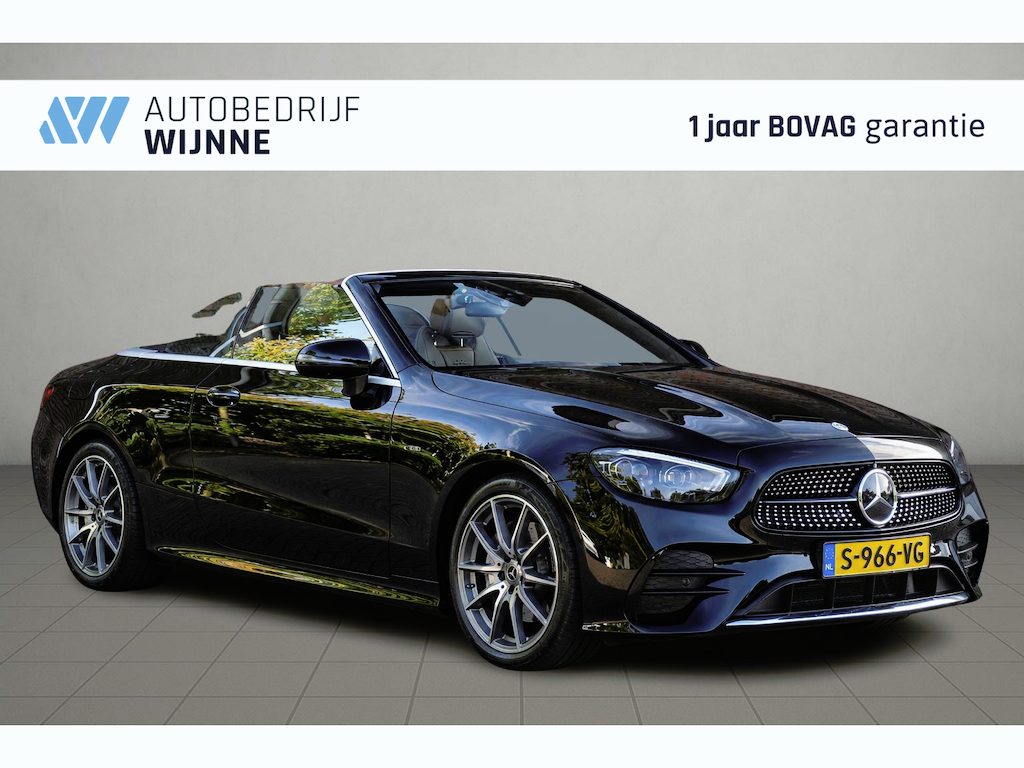 Mercedes-Benz E-klasse 200 197pk Aut. Cabrio AMG Line - Premium Plus pakket - 360° camera - Burmester audiosysteem - Distronic Plus - Airscarf - Stoelverwarming - Parkeersensoren - 19" AMG velgen