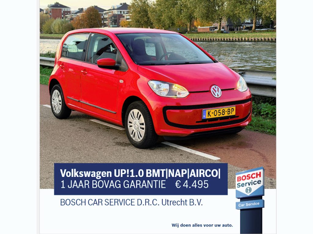 Volkswagen Up! 1.0 BMT Airco / 1JAAR BOVAG GARANTIE
