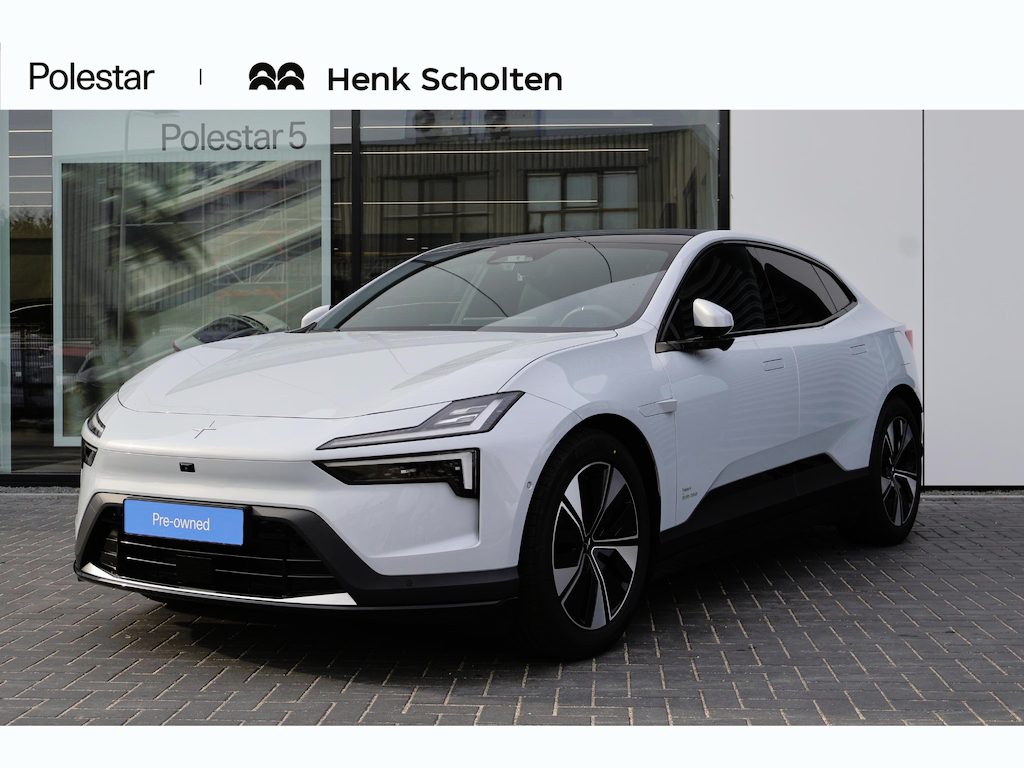 Polestar 4 Long Range Single Motor Prime 100 kWh Panorama dak | Pilot Assist | 360° 3D Camera | Harman Kardon Premium Sound | ​Head-up display | Verlicht logo | Pixel LED-koplampen met adaptief groot licht | Touchscreen achterin | 12-voudig verstelbare stoelen | Elektrisch verstelbare achterstoelen | Verwarmd stuurwiel en verwarmbare achterstoelen | Klimaatregeling met 3 zones | Intelligente luchtreiniging | 22 kW AC-laden