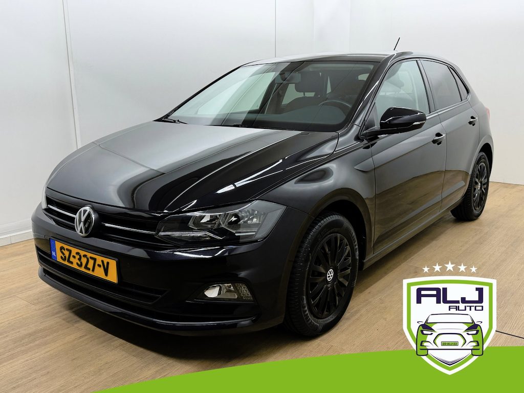 Volkswagen Polo Occasion 1.0 TSI Comfortline | Zwart | Tweedehands Volkswagen polo | Cruisecontrol | Airco | Carplay audio