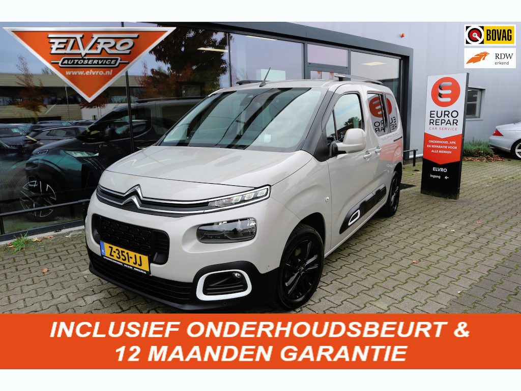 Citroën Berlingo 1.2 PureTech Shine AUTOMAAT NAVI CAMERA PDC HEUD-UP KEYLESS TREKHAAK RIJKLAARPRIJS!!
