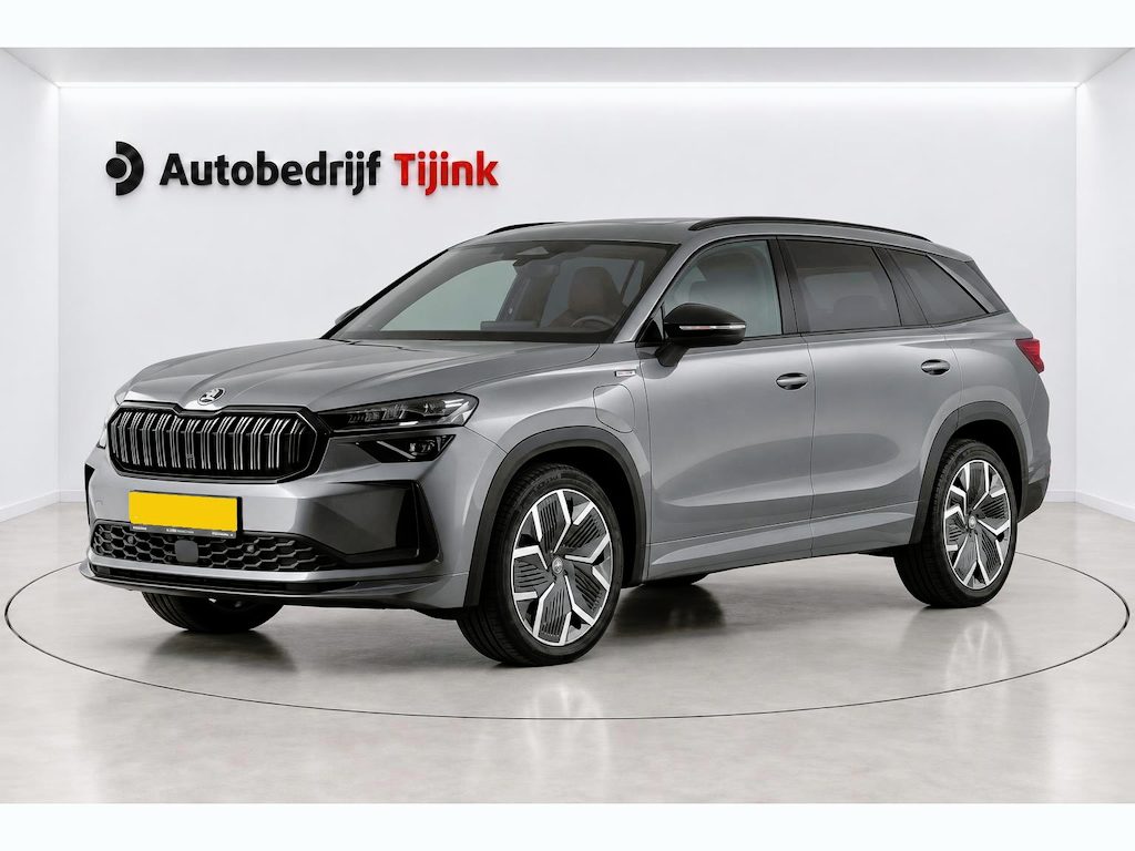 Skoda Kodiaq 1.5 TSI PHEV Sportline Business | Matrix LED | Trekhaak | Pano | Leder | Family pack | HUD | Stuur- en stoelverwarming v+a | Canton | Elek. stoelen | Elek. achterklep | Kessy | Vol |
