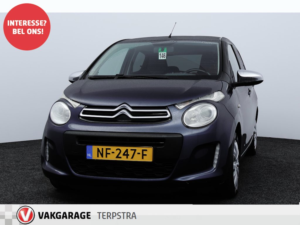 Citroën C1 1.0 e-VTi Feel/ 5-Drs/ Airco/ C.V. Afstand/ Elek. Ramen/ Isofix/ Bluetooth/ Multi. Stuur/ Toerenteller/ AUX & USB/ Chroom/ Extra getint glas/ LED Dagrijverl.