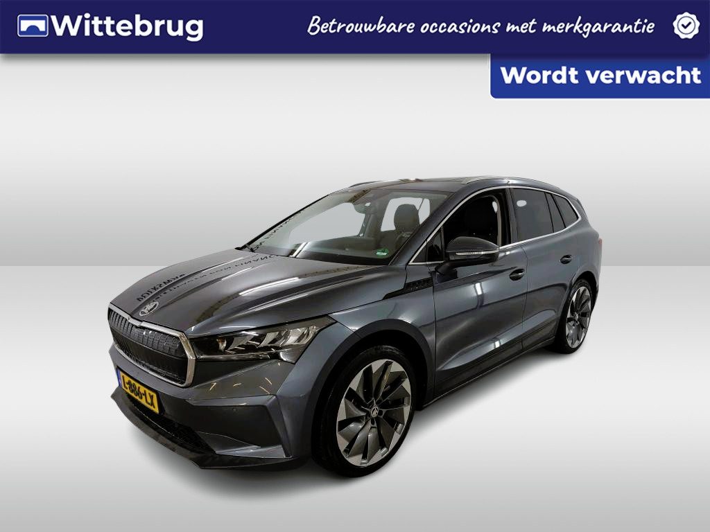 Skoda Enyaq iV 80 / 89% SOH/ WARMTEPOMP/ TREKHAAK/ PANO/ CAMERA/ PARK. SENSOREN/ MEMORY SEATS/ LED/ ELEK. ACHTERKLEP/ STOELVERWARM./ NAVI/ CLIMA/ DAB