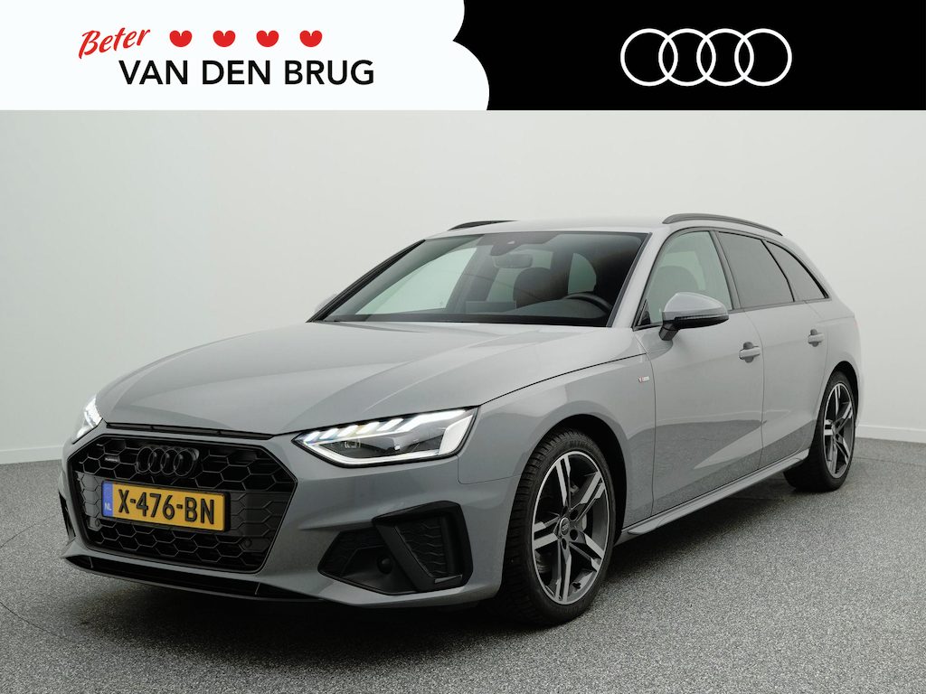 Audi A4 Avant 40 TFSI quattro S edition 204 pk | Nardograu | Zwart optiek | Apple Carplay/Android Auto |